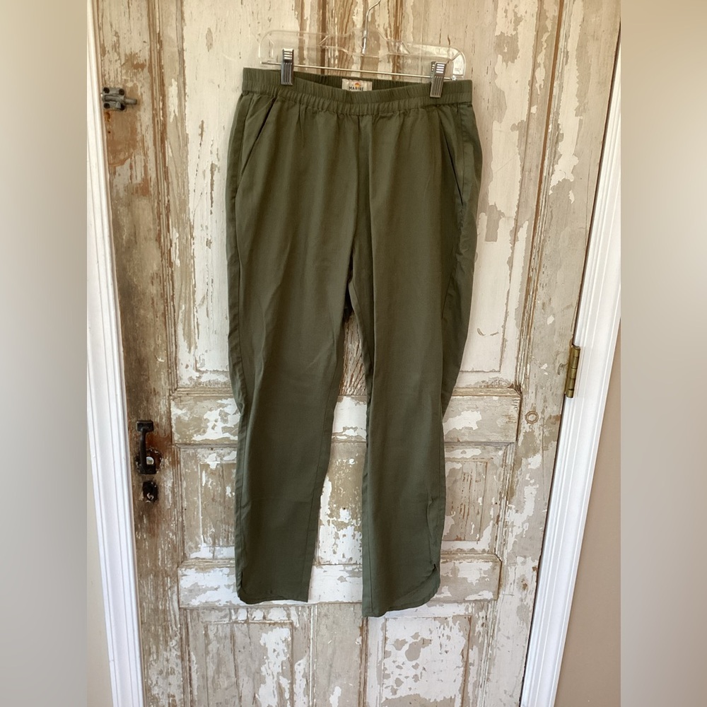 Marine Layer Allison Tencel Dusty Olive Pant - Small